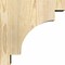 Ekena Millwork Mediterranean Rough Sawn Corbel, Douglas Fir, 4"W x 12"D x 12"H COR04X12X12MED00RDF - alternate 4
